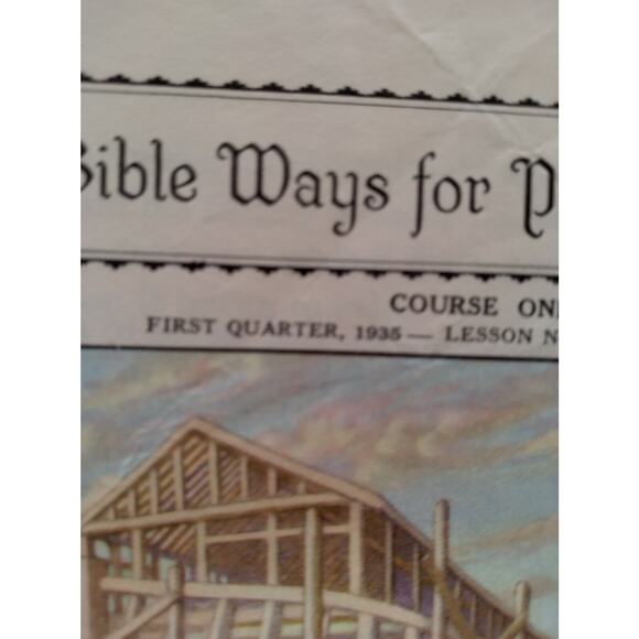 Bible Ways for Primary Days, 1933-1938, 162 total, Christian paper booklets, - Picture 4 of 7